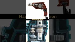 Hammering Action  Drill Machine Working Mechanism caddesign drill hammer drillbeat fabrication [upl. by Anayt]