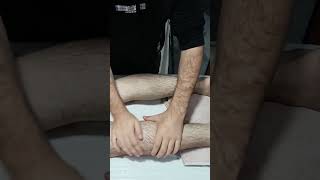 STRESS RELIEF BACK LEG MASSAGE THERAPY massage asmr shorts relaxing chiropractor [upl. by Elgar]