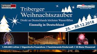 Triberger Weihnachtszauber 2018  Abschlussfeuerwerk über der Stadt [upl. by Yerdna805]