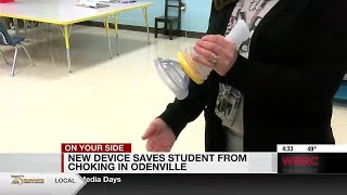 New device saves student from choking in Odenville [upl. by Nilac671]