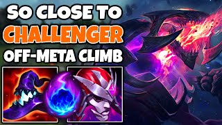 I am SUPER CLOSE to CHALLENGER on my OFFMETA CLIMB account  AP Chogath Mid  1313 [upl. by Fougere]