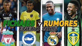 ¡Fichajes y Rumores CONFIRMADOS Ecuatorianos Enero 2025  Pacho Madrid Ordóñez Liverpool y Más [upl. by Niven]