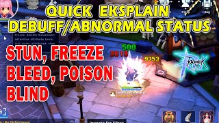 Explain Debuff Stun Freeze Bleeding Poison Blind [upl. by Miguelita978]