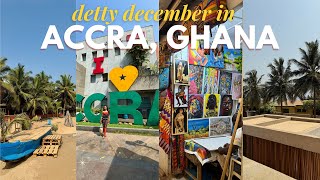 GHANA VLOG  DETTY DECEMBER IN ACCRA AFROFUTURE CAPE COAST CASTLE DETTY RAVE  BEST RESTAURANTS [upl. by Wesle204]