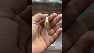 Glass Bottle 3 ML5 ML Tester Natural offerserum cosmeticpackaging [upl. by Aikemet307]