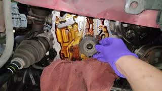 Completing the head gasket repair on the CRV [upl. by Etnoved]