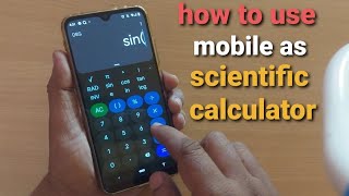 how to use mobile phone as scientific calculator on android [upl. by Guevara440]