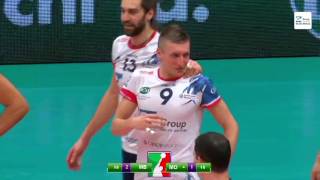 Earvin Ngapeth KNOCKED OUT Nikola Jovovic [upl. by Bradly]