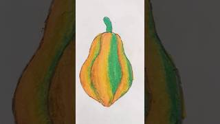 easy papaya drawing beautiful drawing art [upl. by Grassi716]