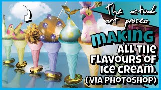 All the ice cream flavours youve never made before  Watch the digital artwork  Ice Cream Lineup [upl. by Aneert]