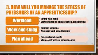 Top 5 Apprenticeship Interview Questions and Answers [upl. by Eidnarb]