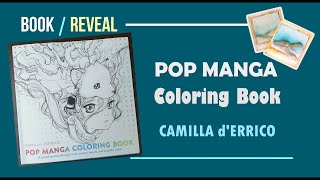 Book Reveal Pop Manga Coloring Book by Camilla dErrico [upl. by Henrie]