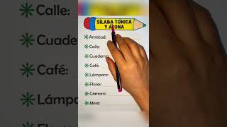 Sílaba tónica y átona📝 [upl. by Navap]