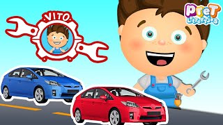 Kleuren Leren Nederlands met Autos  Nederlandse Kinderfilmpjes peuters [upl. by Leciram116]