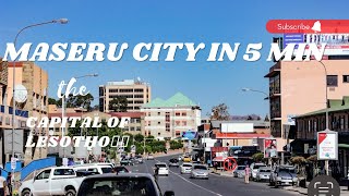 A 5 MIN DRIVE IN THE CAPITAL CITY OF LESOTHOðŸ‡±ðŸ‡¸MASERU Lesotho YouTuber [upl. by Lever]