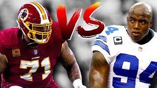 Trent Williams vs DeMarcus Ware 2011 wk 3  OL vs DL Matchup [upl. by Arhoz]