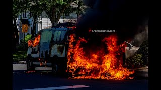 Malverne New York Van Fire 62421 by Groganphotoscom [upl. by Leehar]