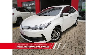 Toyota Corolla GLI Upper 18 Flex Automático 2018 [upl. by Golliner]