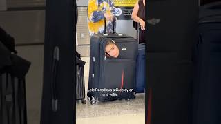 Lele Pons lleva a Greeicy adentro de una valija en el aeropuerto [upl. by Zoeller]