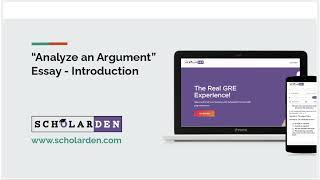 AWA  Argument Essay  Analyze an Argument Essay  Introduction  Part1  GRE Preparation IELTS [upl. by Eiryk]