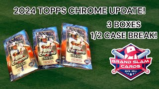 2024 TOPPS CHROME UPDATE 3 BOX BREAK 1287 [upl. by Eineg]