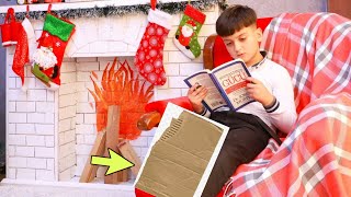 Kardondan Yeni İl Kamini HazırladımDIY Cardboard FireplaceКамин из картона своими руками [upl. by Heather]