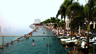 Marina Bay Sands SkyPark Infinity Pool Singapore [upl. by Aneeb15]