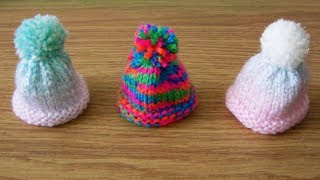 How To Knit A Mini Hat For Innocent Smoothies The Big Knit [upl. by Litnahs492]