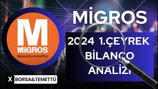 MİGROS 20241ÇEYREK BİLANÇO ANALİZİ [upl. by Nodnek718]