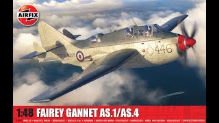 Airfix Fairey Gannet AS1AS4 148 scale in box browse [upl. by Enyaz408]