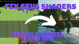 How to Fix SEUS Renewed Shaders Error Minecraft [upl. by Peyter7]