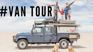 VIVRE à 6 dans un LAND ROVER DEFENDER 130  VAN TOUR [upl. by Danell]