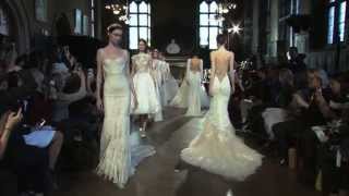 Inbal Dror 2015 Collection Bridal Week New York Runway [upl. by Zephan]