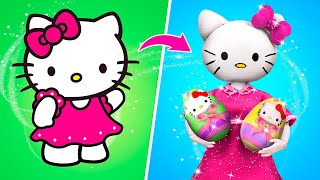 Hello Kitty Easter Adventures  31 DIYs for LOL Surprise [upl. by Rozele645]