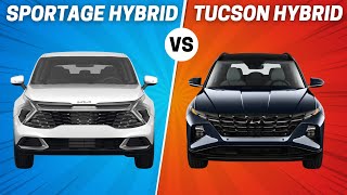 2024 Kia Sportage Hybrid Vs 2024 Hyundai Tucson Hybrid [upl. by Imaj]