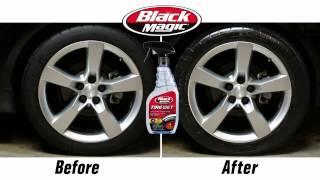 How to Use Black Magic Tire Wet Before and After [upl. by Littell341]