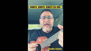 BENDITO BENDITO BENDITO SEA DIOS Canto para la Adoración Eucarística Versión Ukelele [upl. by Llennor305]