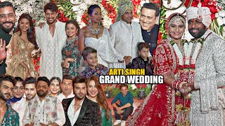 UNCUT  Arti Singh weds Dipak Chauhan  Starstudded Wedding  Govinda Kapil Sharma Priyankit [upl. by Adnilema]