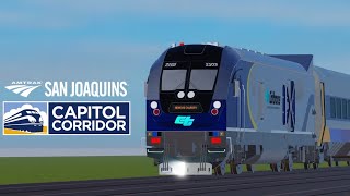 New CalTrans Siemens Charger Sound test Capitol Corridor Train Simulator [upl. by Yenaffit]