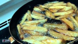 Making French Fries at Home Homemade [upl. by Lebasy]