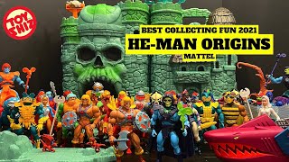 BEST COLLECTING FUN IN 2021 A Look at all the HeMan Origins Figures  Mattel [upl. by Hayalat741]