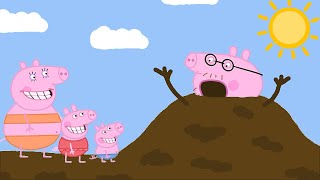 PEPPA PIG DOESNT LIKE BEACH [upl. by Ayr]