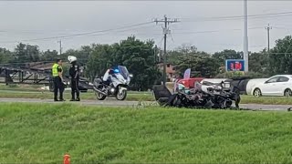 Fiery crash on SW Loop 410 leaves car unrecognizable driver dead [upl. by Nnayhs]