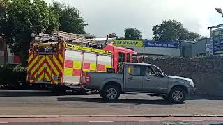 Laois fire and rescue service DAF LF arriving at portlaoise Station after driving training [upl. by Franek]