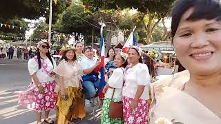 flower festival parade germasogia Filipino community participate at Limassol Cyprus [upl. by Fitzgerald98]