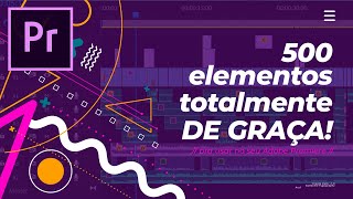 500 ANIMAÇÕES PRONTAS GRÁTIS pra ADOBE PREMIERE e After Effects WizzyMotion e Create Pack [upl. by Deibel]