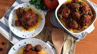 Easy Paleo Crockpot Spaghetti and Meatballs [upl. by Neelyar]