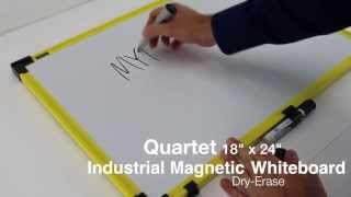 Quartet 18 x 24 Inch Industrial Magnetic Whiteboard Demo [upl. by Udella]