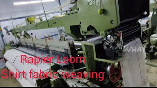 Rapier Loom Shirt fabric weaving [upl. by Pollard11]