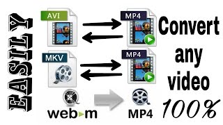 How to convert mkvwebmavi to mp4 Easily [upl. by Suelo]